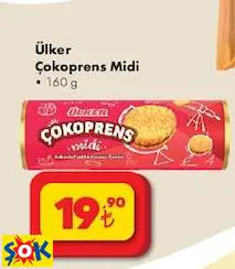 ÜLKER ÇOKOPRENS MİDİ 160 G ÜLKER ÇOKOPRENS MİDİ 160 G